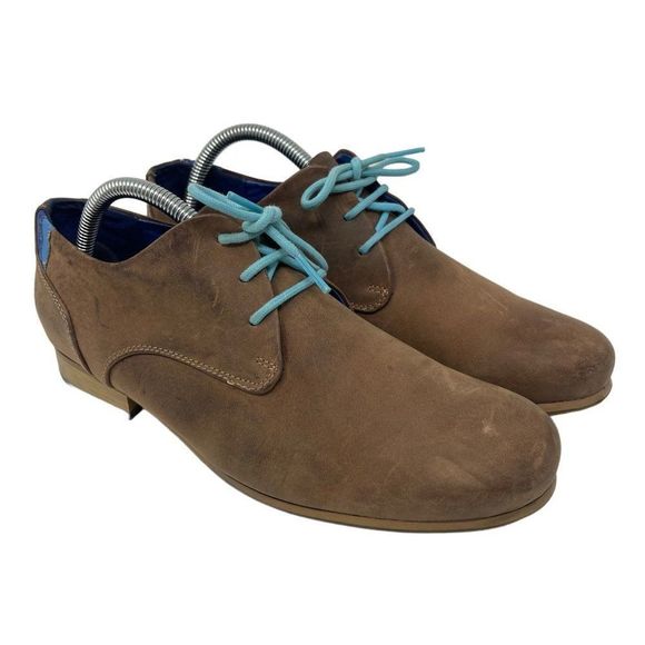 John Fluevog CBC Derbys womans brown leahter shoes 10.5 BoxAC lace up - Picture 6 of 6